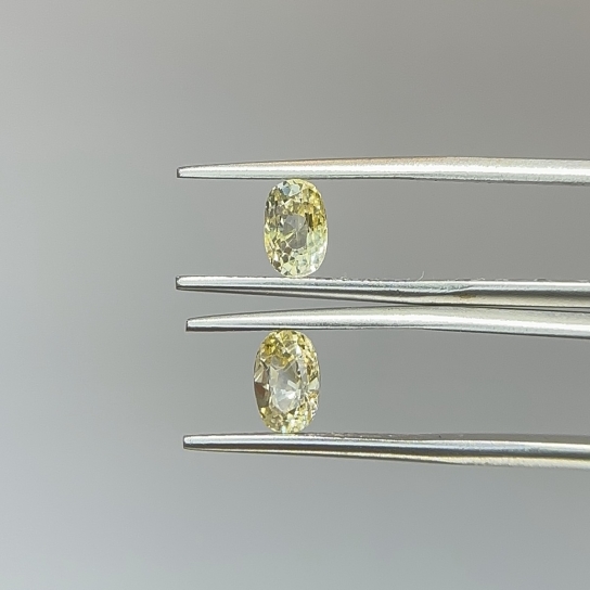 2.5ct Yellow Sapphire Pair