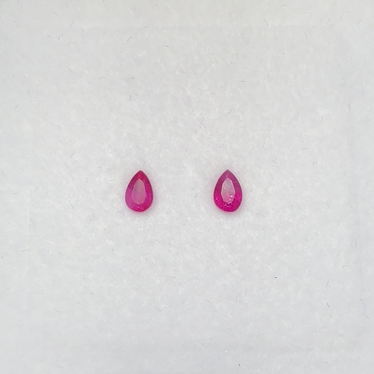 0.65ct Ruby Pair