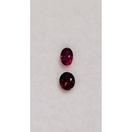0.43ct Vivid Red Ruby Set