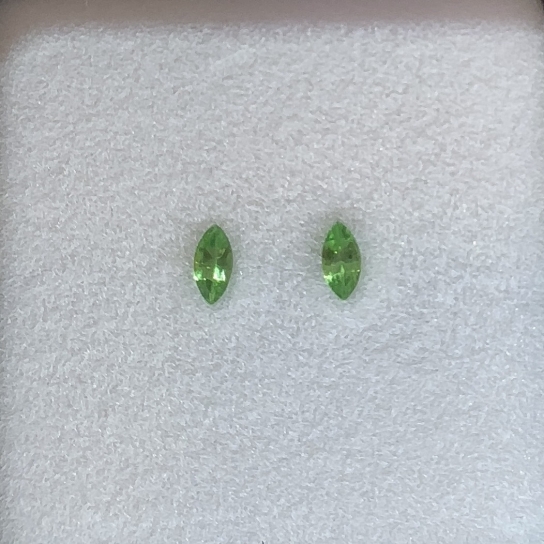 0.35ct Tsavorite Pair TSVT3