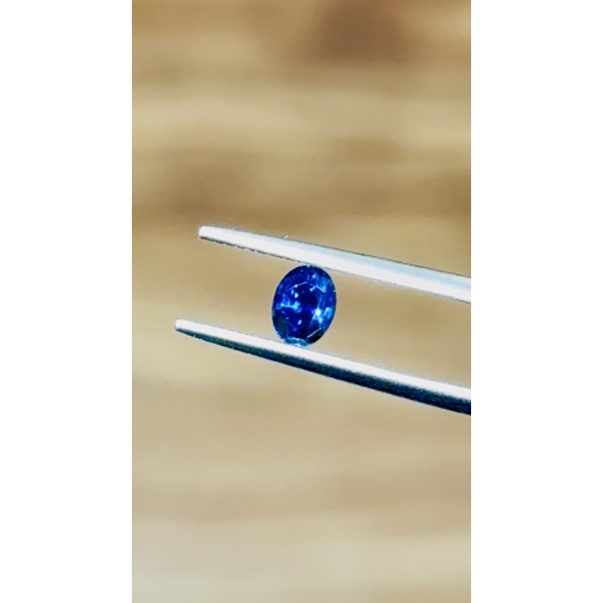 0.53ct Excellent Faceted Blue Sapphire