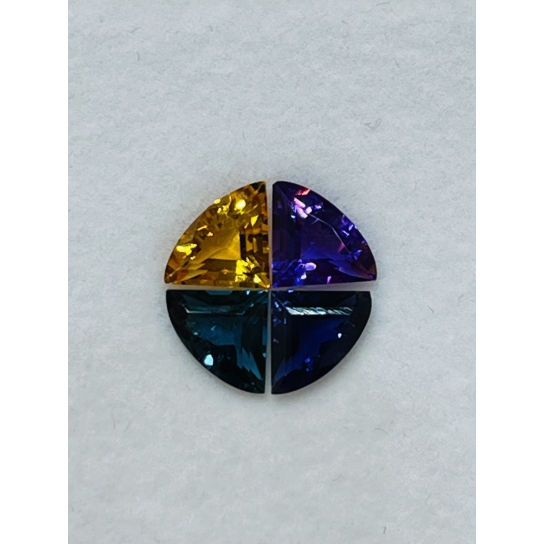 4.1ct Unique Pie Cut Gemstones
