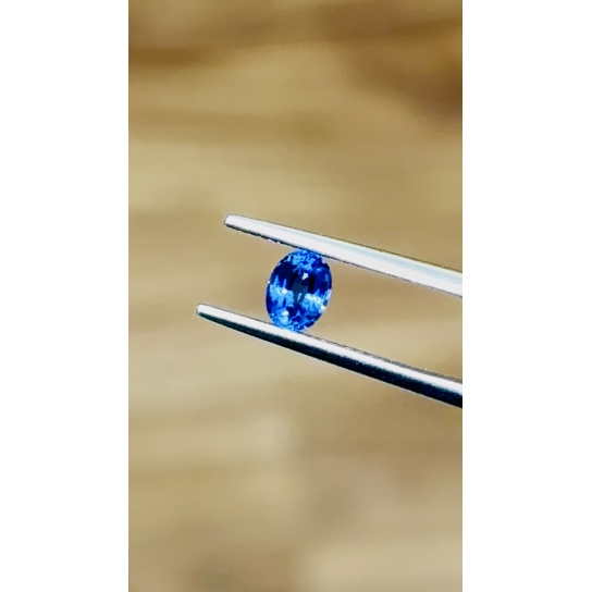0.62ct Excellent Faceted Blue Sapphire