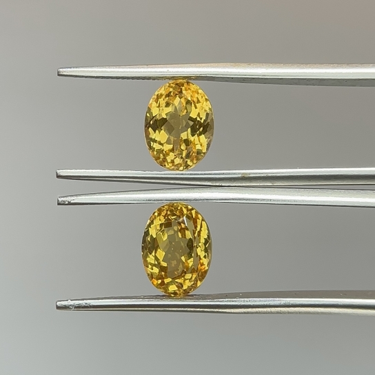 7.1ct Citrine Pair