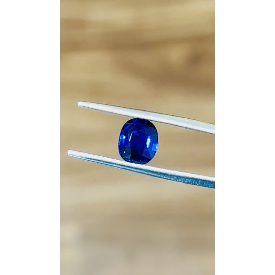 1.39ct Excellent Faceted Blue Sapphire