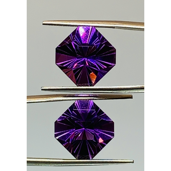 17.3ct Amethyst Pair