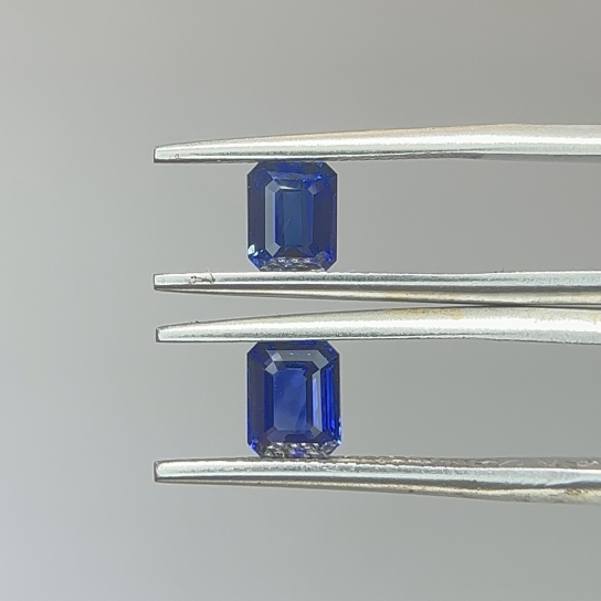 2ct Royal Blue Sapphire Pair