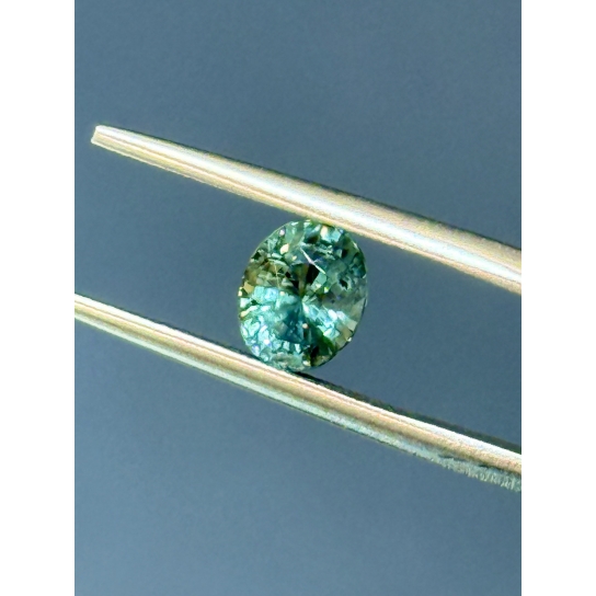 1.37ct Excellent faceted Unheated Sapphire GFCO certified 