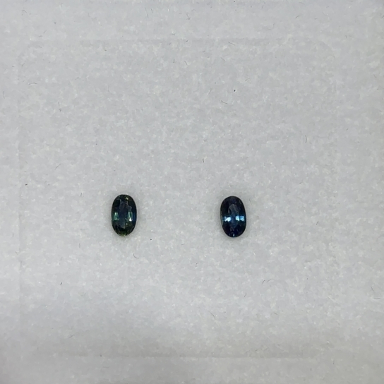 0.6ct Teal Sapphire Pair