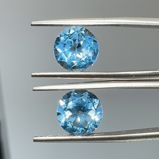 6.5ct Swiss Blue Topaz Pair