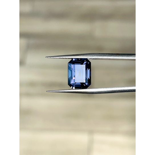 3.95ct Purplish Blue Spinel Rectangle 