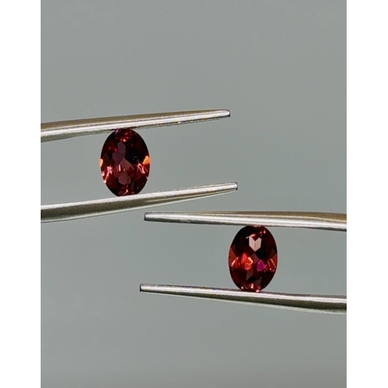 1.77ct Excellent Faceted Rhodolite Garnet Pair