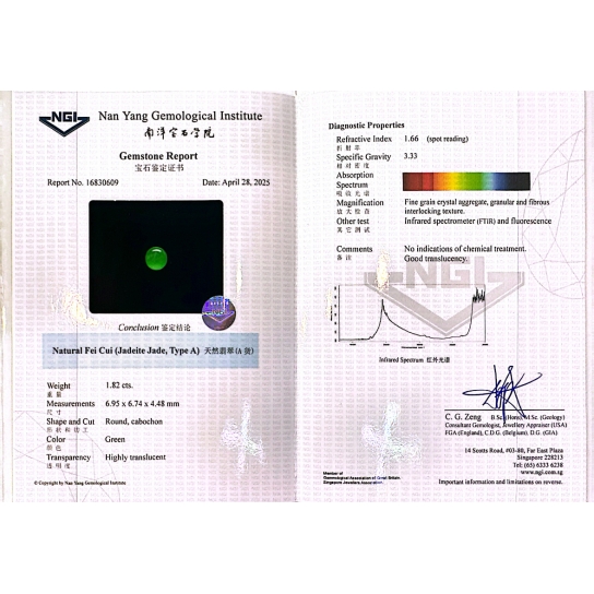 1.82ct Jade (NGI Certified)