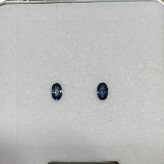 0.58ct Teal Sapphire Pair