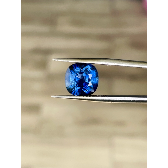 6.61ct Blue Sapphire - Cushion