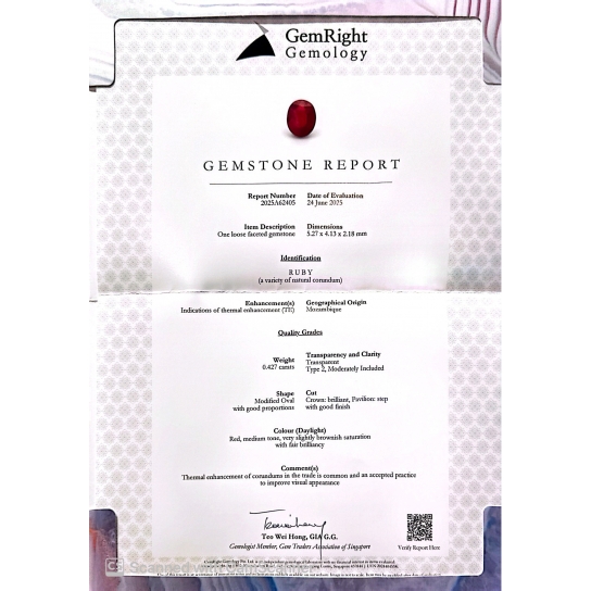 0.6ct Ruby