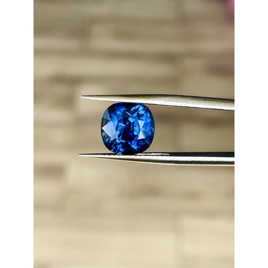 6.61ct Blue Sapphire - Cushion