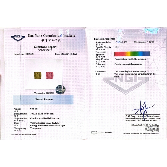 6.08ct Zultanite