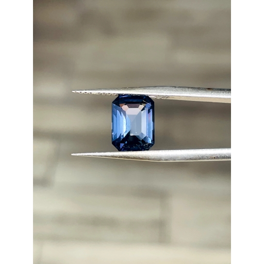 3.27ct Violetish Blue Spinel Rectangle 