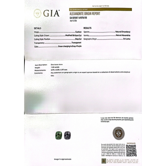 1.52ct Alexandrite
