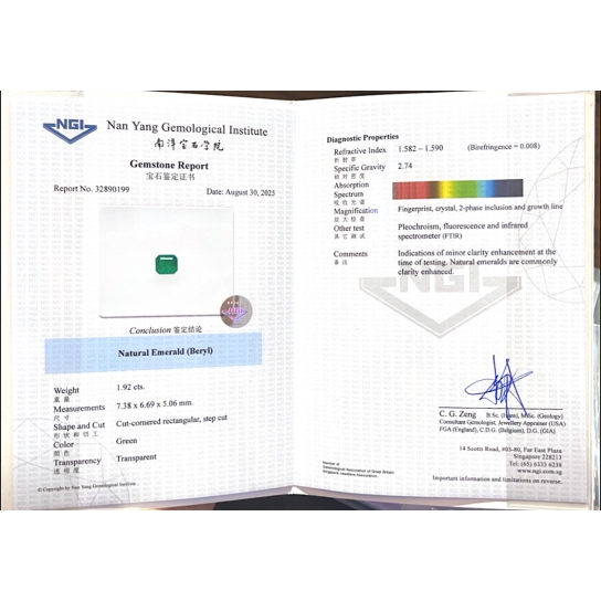 1.92ct Emerald EMRL4